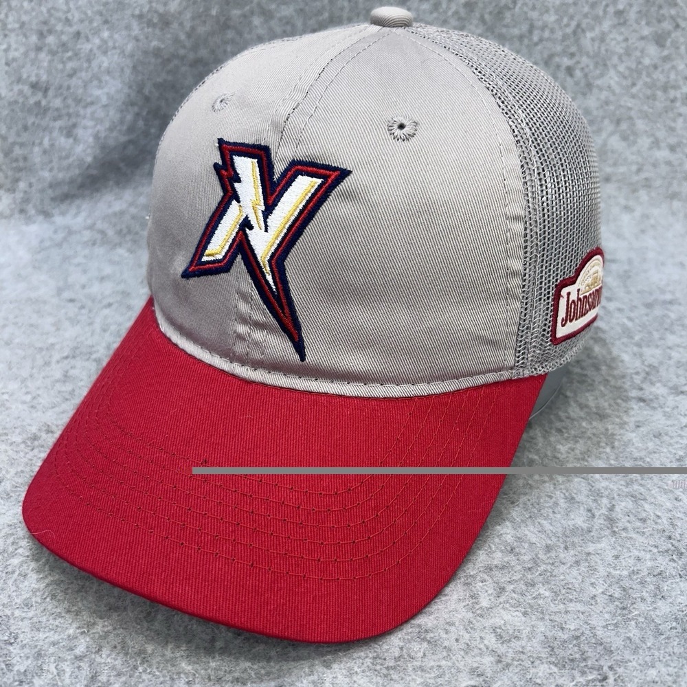 Arkansas Naturals Trucker Hat Snapback‎ Johnsonville Patch OC Sports Gray Red